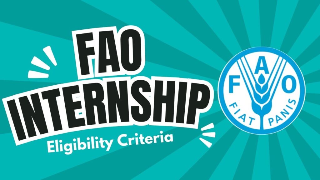 How to Apply for the FAO Internship