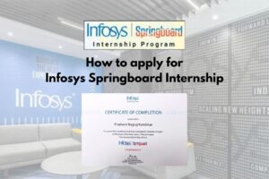 How to Apply for the Infosys Springboard Internship Program