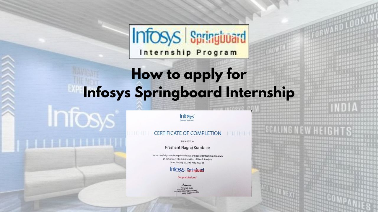 How to Apply for the Infosys Springboard Internship Program